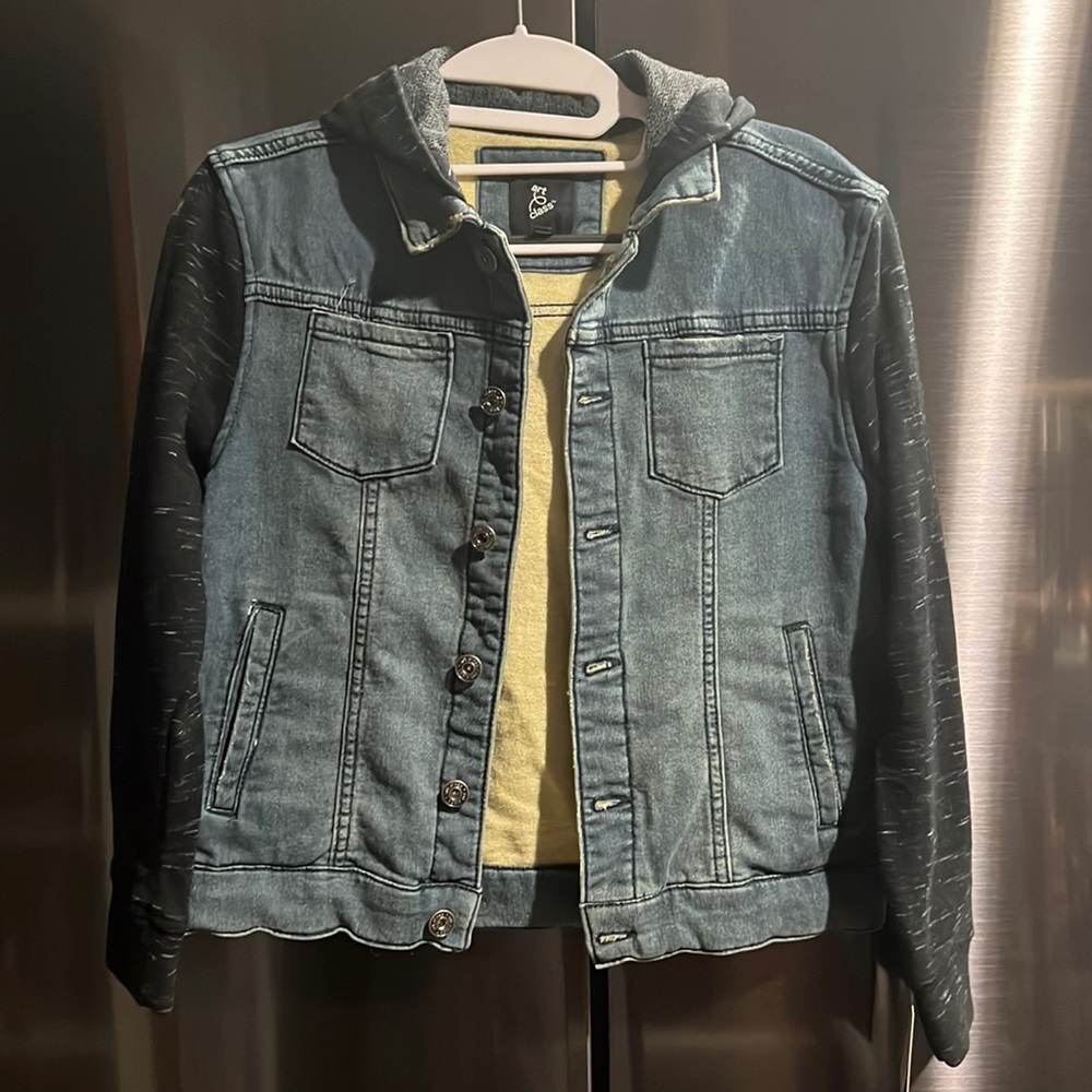 Never worn! Boys Jean Hooded Jacket